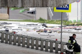 Moscou avait déjà été visée par des drones lundi, dont l'un était tombé sur un axe important près du ministère russe de la défense (archives).